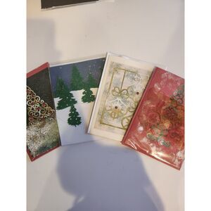 4 Handmade Christmas Caqrds B18